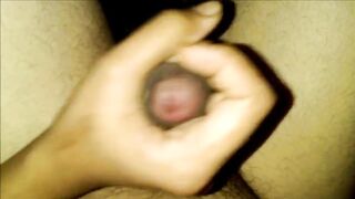 Girlfriend Playing with Cock Cumming