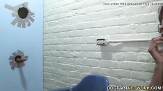 Becky Cohen Sucks And Fucks Huge White Dick At A Gloryhole