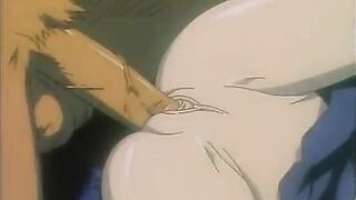 Hentai teen taking two huge cocks