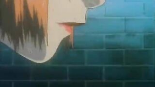 Hentai teen taking two huge cocks