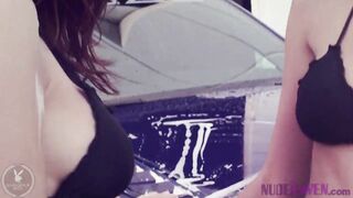 Ali Rose and Elizabeth Marx Nude Carwash - NUDEHAVEN.com