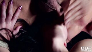 Realtor and client humiliate submissive teen Kristy Black in DP threesome