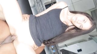 My stepsister gets creampied in her vagina