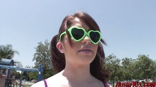 Young Ashlyn Rae takes Whitezilla cock