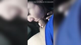 Nice gf blowjob in the car - amateur
