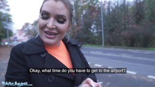 Public Agent Alexxa Vice’s Big Tits and Tight Leather Trousers