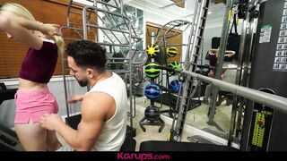 Karups -  Horny Tiny Titted Teen Jayden Black Gets Fucked By Her Trainer In Gym