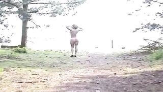 Anna J - Strip in the woods