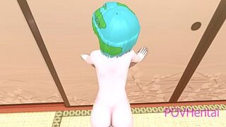 Earth-Chan missionary doggy