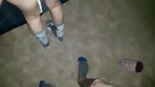Wife sucks cock then gets used