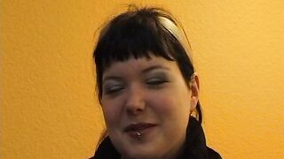 Goth Girl Does Strip Show