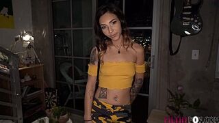 Slutty Step-Sister Gets by Big Dick Step-Bro