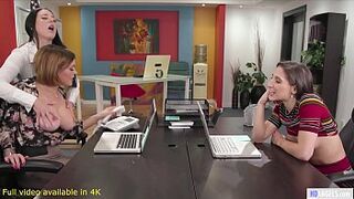 GIRLSWAY - Having Anal Sex To Get The Job - Abella Danger, Angela White and Krissy Lynn