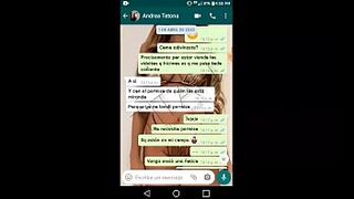 The most busty in the classroom on a video call, got horny on whatsapp and the rest was recorded