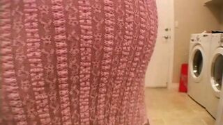 Ass shaking teen teases the camera