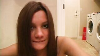 Ass shaking teen teases the camera