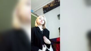Home gentle charming striptease