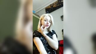 Home gentle charming striptease
