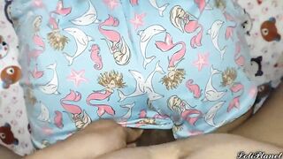 My innocent girl playing with the phone while I play with her ass