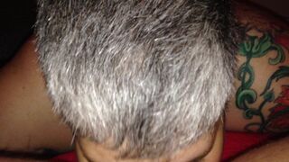 Mature sub rimming my ass