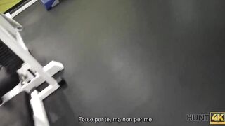HUNT4K. After hard training in gym lassie is ready for sex
