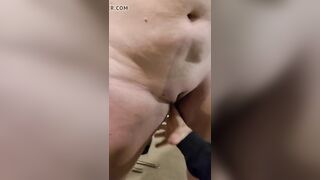 Nipple clamp pain leads to squirting orgasm