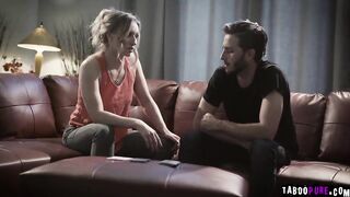 Riley getting her tight pussy penetrated from behind by Lucas huge man meat