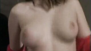 Angora girl fucked hard in red cardigan