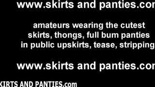 You can peek at my panties while I am in the kitchen