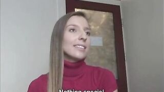 Amazing Blonde Chick Michaela Wants to be a Famous Model