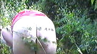 Vintage Mrs Spankybum Spanked in the Woods