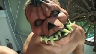 Latina shemale gets sucked by all her subs
