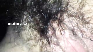 close-up sucking and fucking my wife's wet cunt