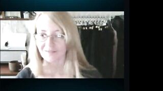 Russian Woman teasing and flashing tits on skype