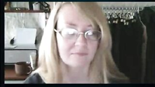 Russian Woman teasing and flashing tits on skype