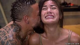 Black master b. anal bangs Asian sub