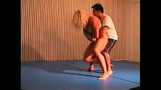 Flamingo Mixed Wrestling mw076-02 - Christine vs Stan Part 2