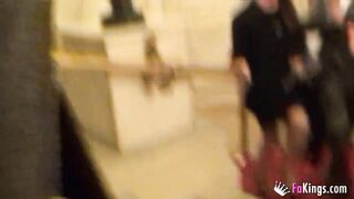 Getting into Goya awards to fuck in bathroom!