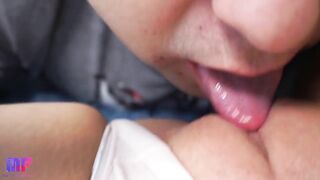 Cunnilingus close up