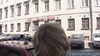 Casting amateur stuffed with agents big cock