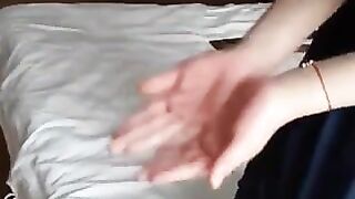 Chinese girl hand and bottom caning