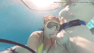 Candy Mike and Lizzy super hot underwater threesome
