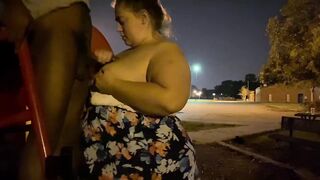 bbw getting fucked at the public park