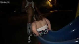 bbw getting fucked at the public park