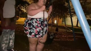 bbw getting fucked at the public park