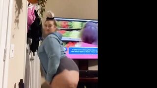 Giant blonde huge ass young girl