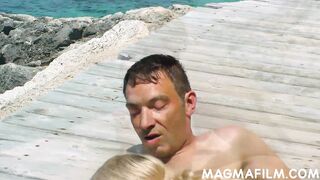 German couple seaside fucking