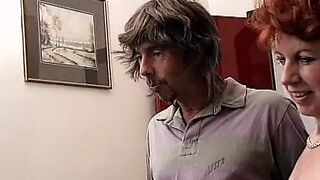 Pair of hot old swinger pigs meet two perverted young boyfriends who love group sex and the most obscene pleasure
