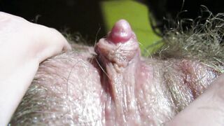 Huge clit orgasm hairy pussy small tits amateur homemade video