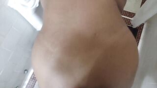 NAUGHTY STEP DAUGHTER WAS TAKING A SHOWER WHEN THEY WALK INTO THE BATHROOM AND FUCK HER BIG ASS